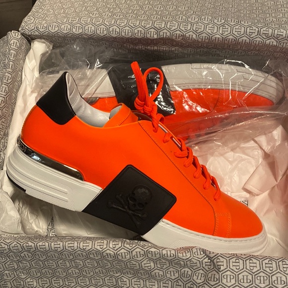 Mens Phillip Plein Designer Lo Top Sneakers